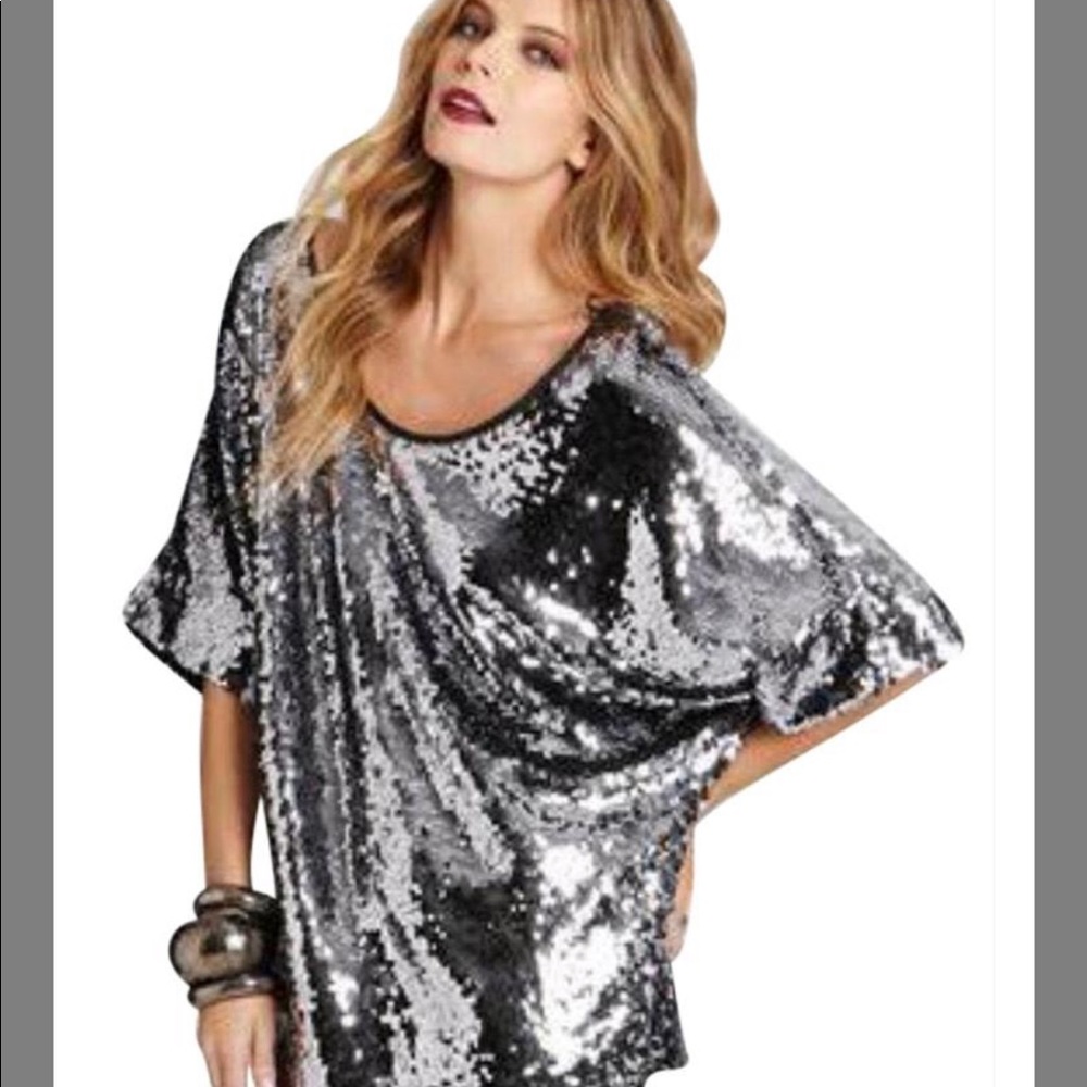 Rachel Zoe Sequin Blouse, M